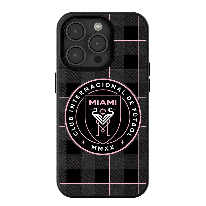 Inter Miami CF  Plaid iPhone MagSafe Compatible Phone Case