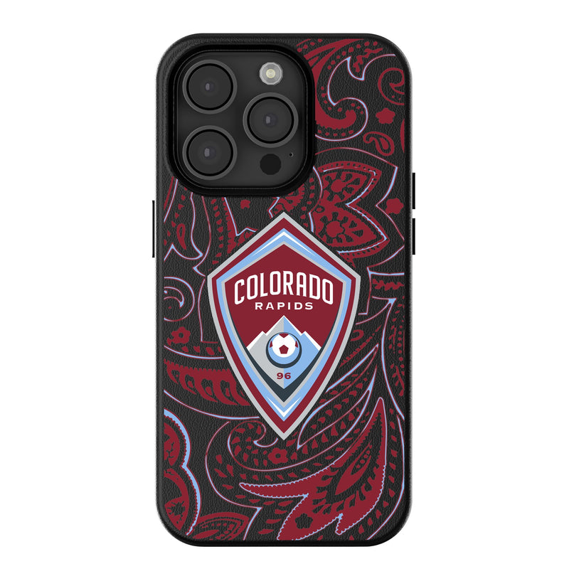 Colorado Rapids  Paisley iPhone MagSafe Compatible Phone Case