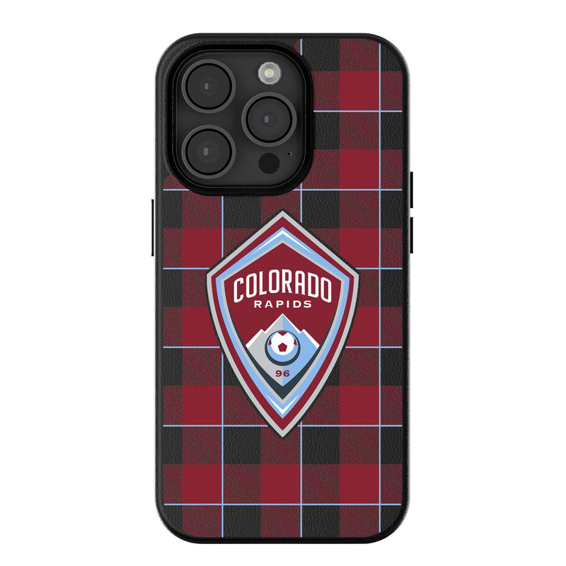 Colorado Rapids  Plaid iPhone MagSafe Compatible Phone Case