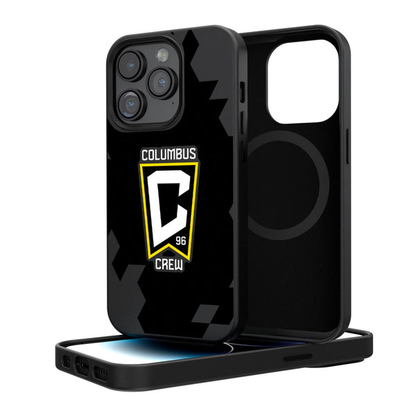 Columbus Crew  Text Backdrop iPhone MagSafe Compatible Phone Case