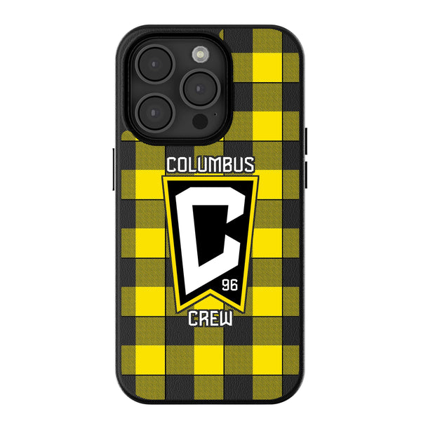 Columbus Crew  Plaid iPhone MagSafe Compatible Phone Case