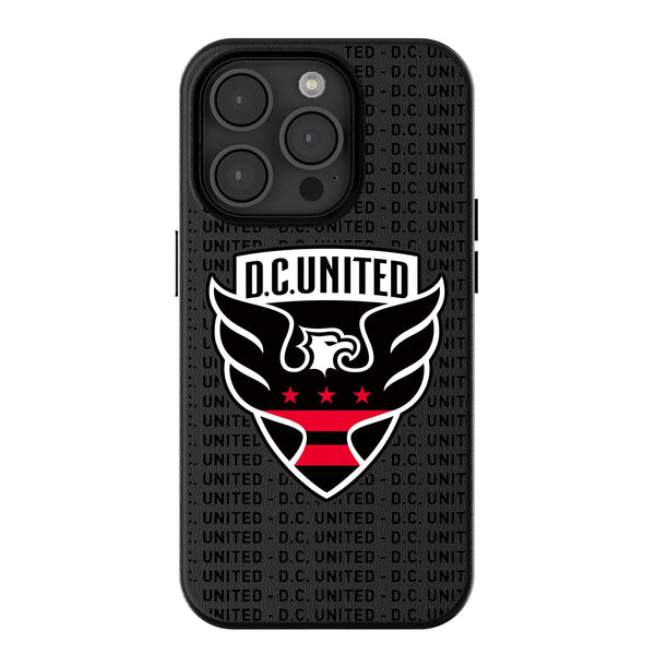 DC United  Text Backdrop iPhone MagSafe Compatible Phone Case