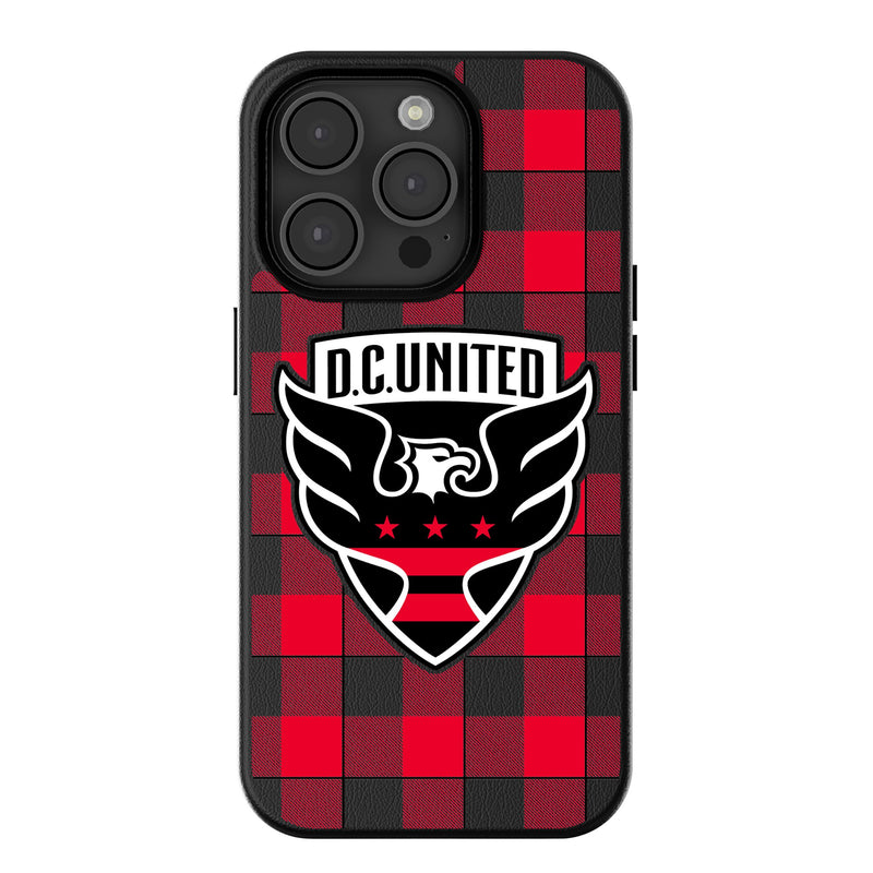 DC United  Plaid iPhone MagSafe Compatible Phone Case