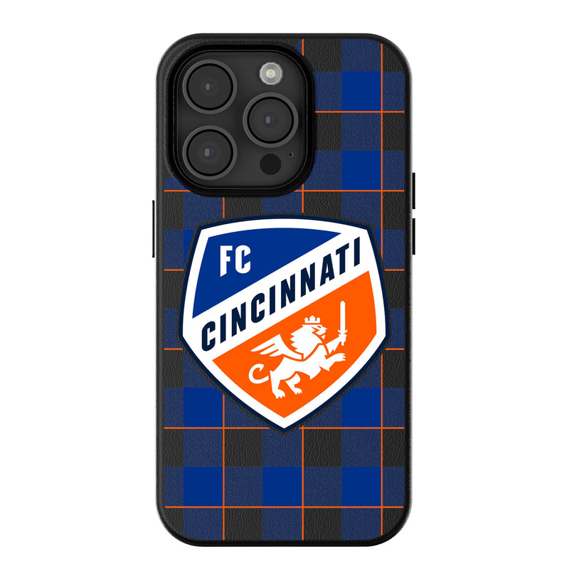 FC Cincinnati  Plaid iPhone MagSafe Compatible Phone Case