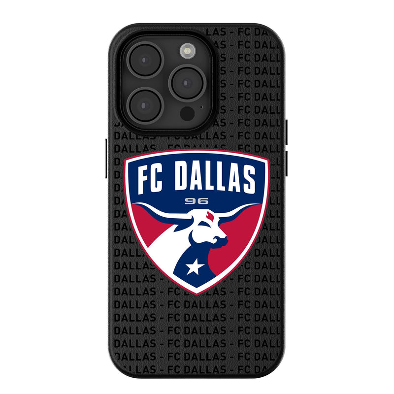 FC Dallas  Text Backdrop iPhone MagSafe Compatible Phone Case