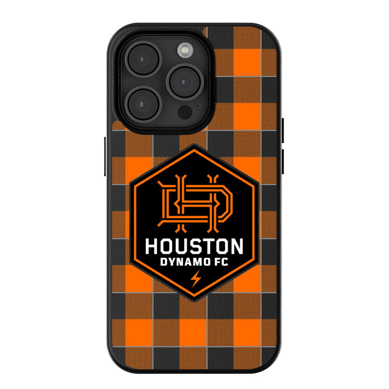 Houston Dynamo  Plaid iPhone MagSafe Compatible Phone Case