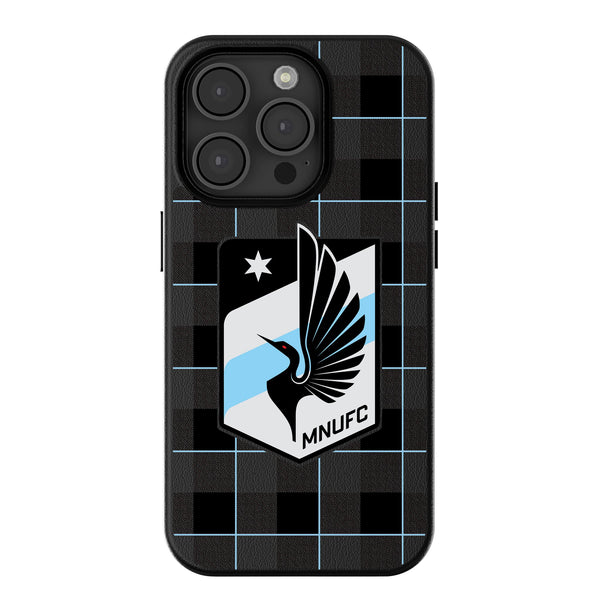 Minnesota United FC   Plaid iPhone MagSafe Compatible Phone Case