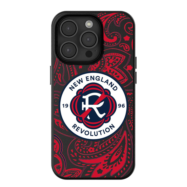 New England Revolution  Paisley iPhone MagSafe Compatible Phone Case