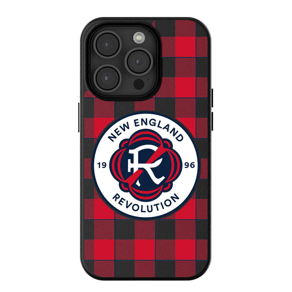 New England Revolution  Plaid iPhone MagSafe Compatible Phone Case