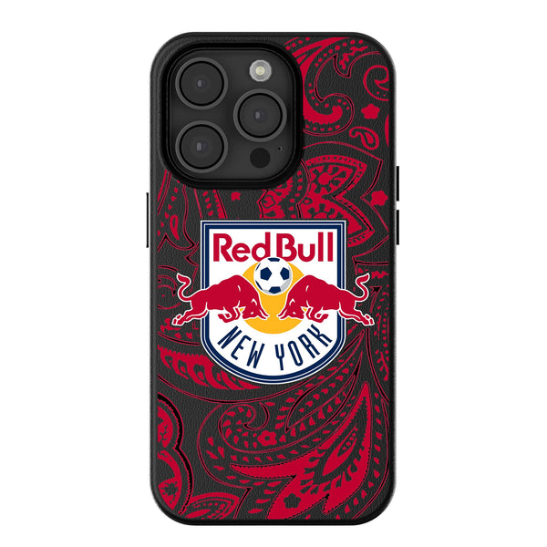 New York Red Bulls  Paisley iPhone MagSafe Compatible Phone Case