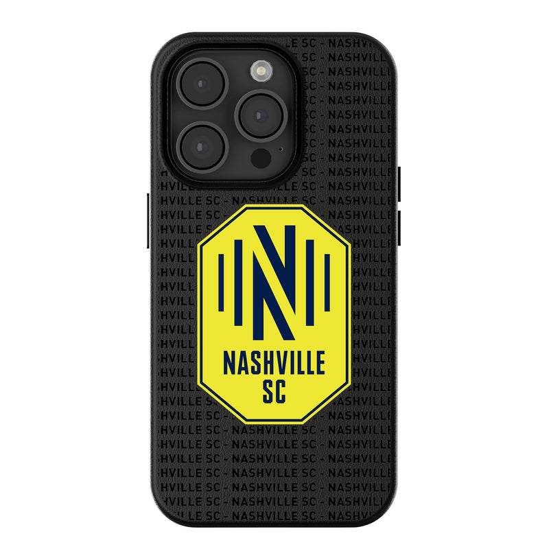 Nashville SC  Text Backdrop iPhone MagSafe Compatible Phone Case