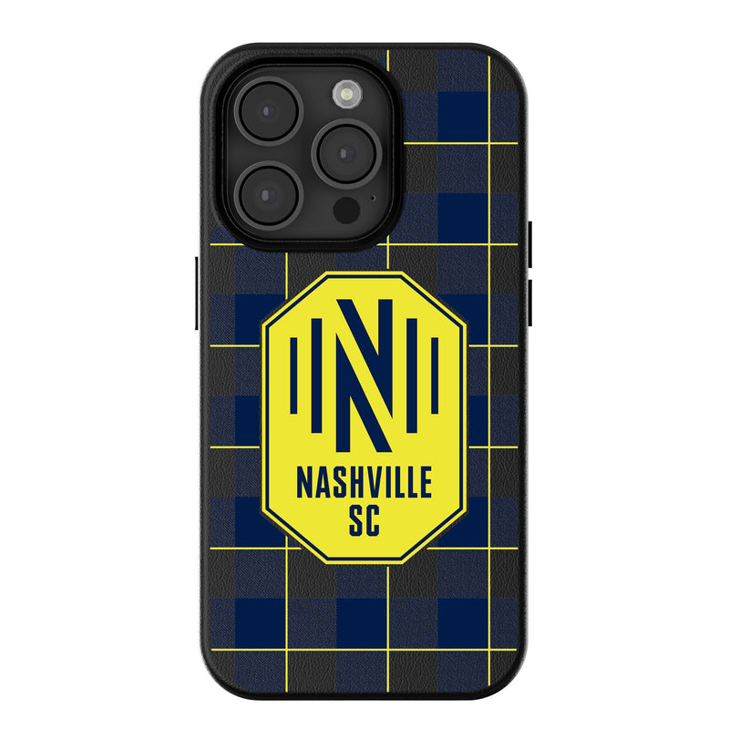 Nashville SC  Plaid iPhone MagSafe Compatible Phone Case