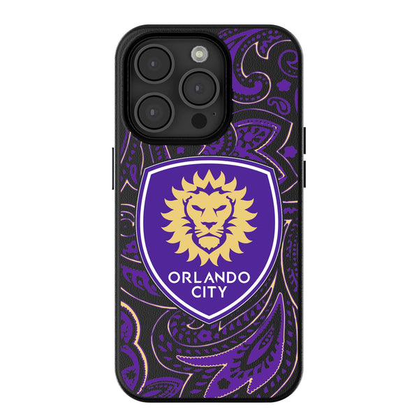 Orlando City Soccer Club  Paisley iPhone MagSafe Compatible Phone Case