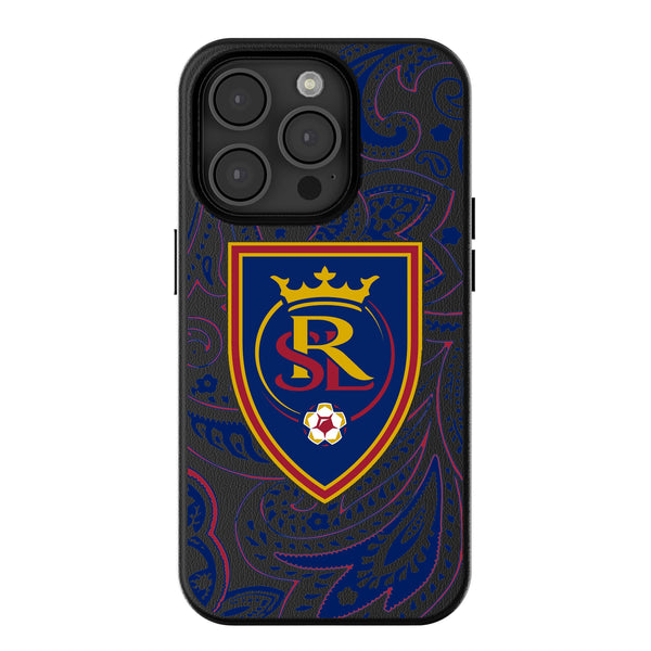 Real Salt Lake   Paisley iPhone MagSafe Compatible Phone Case