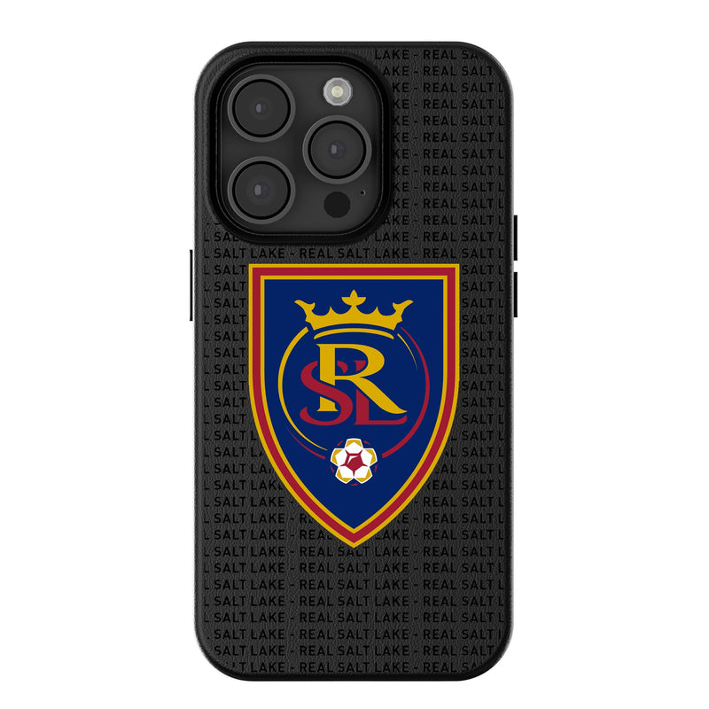 Real Salt Lake Text Backdrop iPhone MagSafe Compatible Phone Case for Apple iPhone
