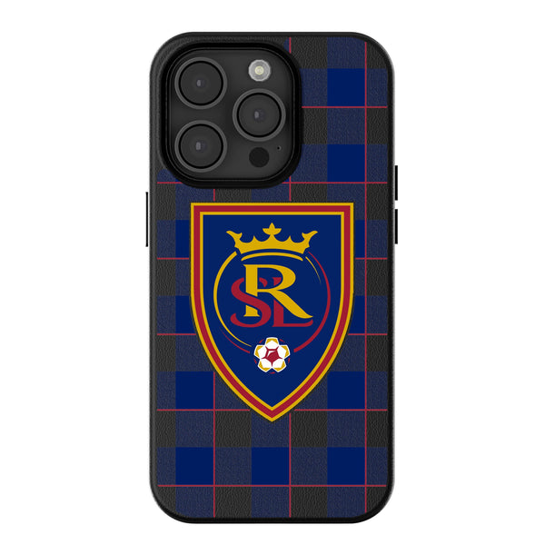 Real Salt Lake   Plaid iPhone MagSafe Compatible Phone Case