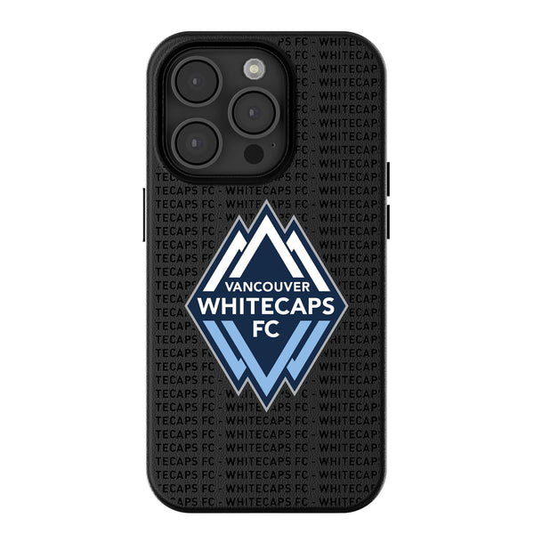 Vancouver Whitecaps Text Backdrop iPhone MagSafe Compatible Phone Case for Apple iPhone