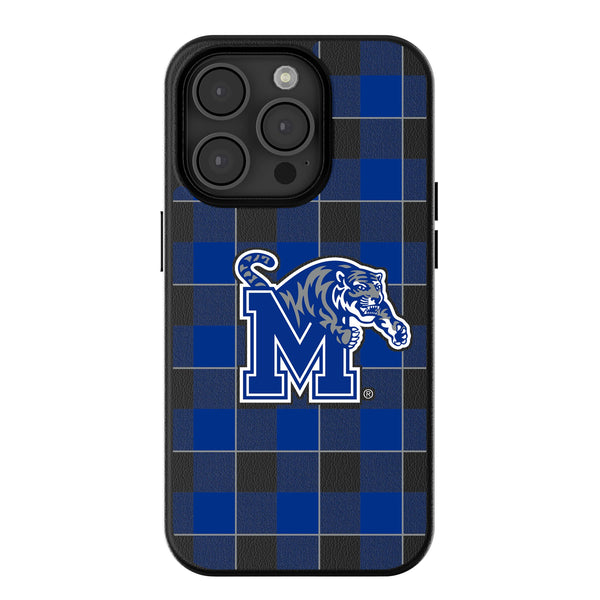 University of Memphis Tigers Plaid iPhone MagSafe Compatible Phone Case