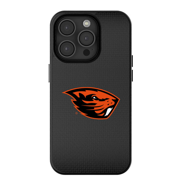 Oregon State University Beavers Linen iPhone MagSafe Compatible Phone Case for Apple iPhone