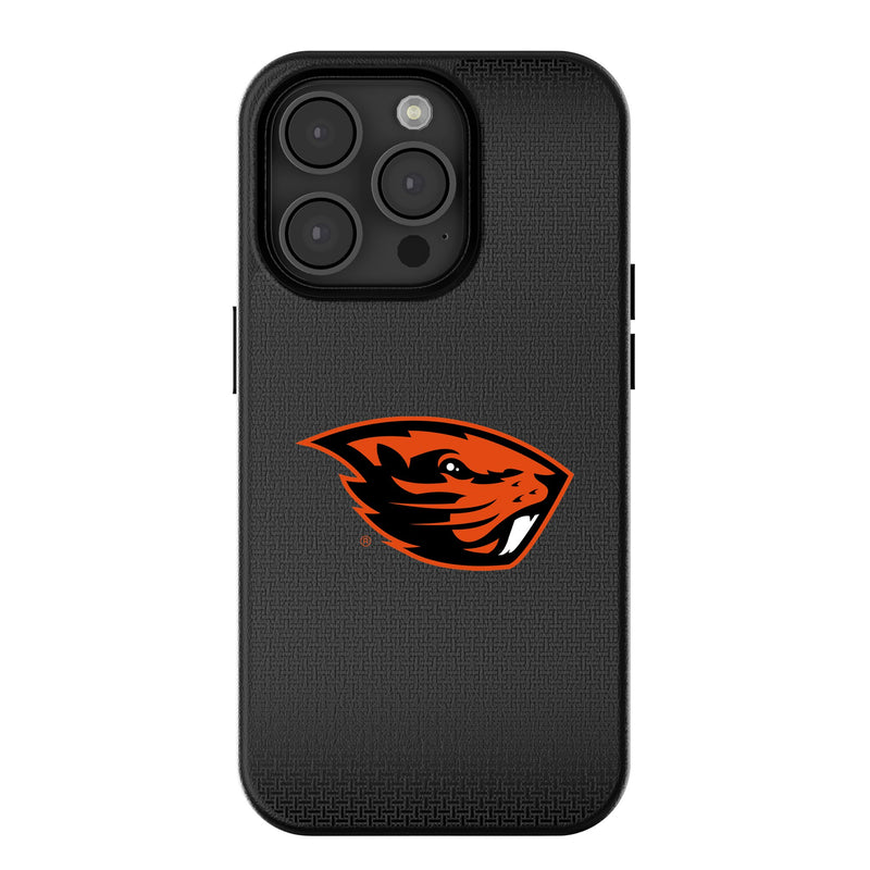Oregon State University Beavers Linen iPhone MagSafe Compatible Phone Case for Apple iPhone