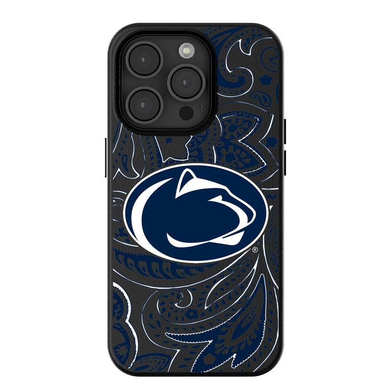 Pennsylvania State University Nittany Lions Paisley iPhone MagSafe Compatible Phone Case