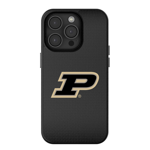 Purdue University Boilermakers Linen iPhone MagSafe Compatible Phone Case for Apple iPhone