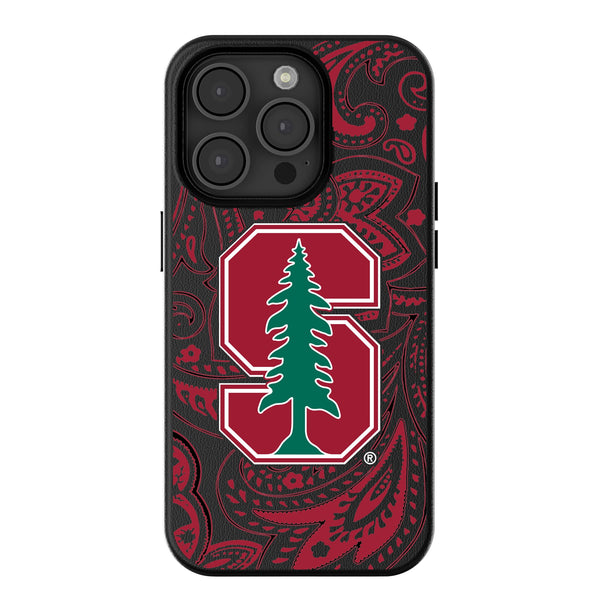 Stanford University Cardinal Paisley iPhone MagSafe Compatible Phone Case