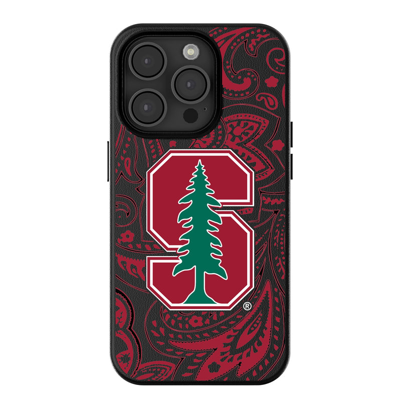 Stanford University Cardinal Paisley iPhone MagSafe Compatible Phone Case