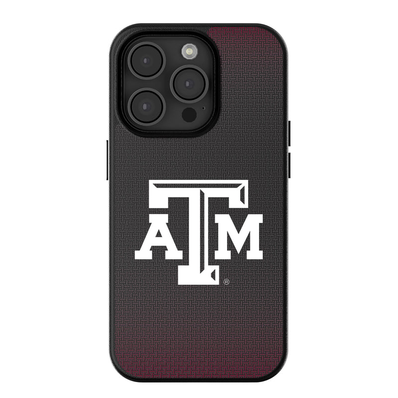 Texas A&M University Aggies Linen iPhone MagSafe Compatible Phone Case for Apple iPhone