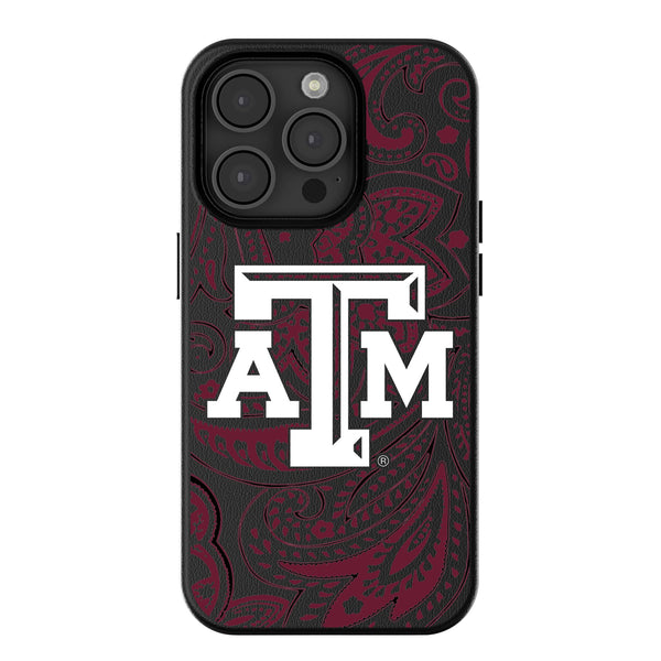 Texas A&M University Aggies Paisley iPhone MagSafe Compatible Phone Case