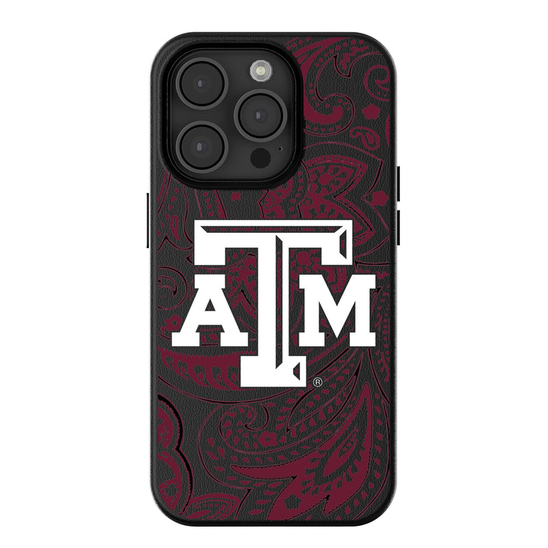 Texas A&M University Aggies Paisley iPhone MagSafe Compatible Phone Case