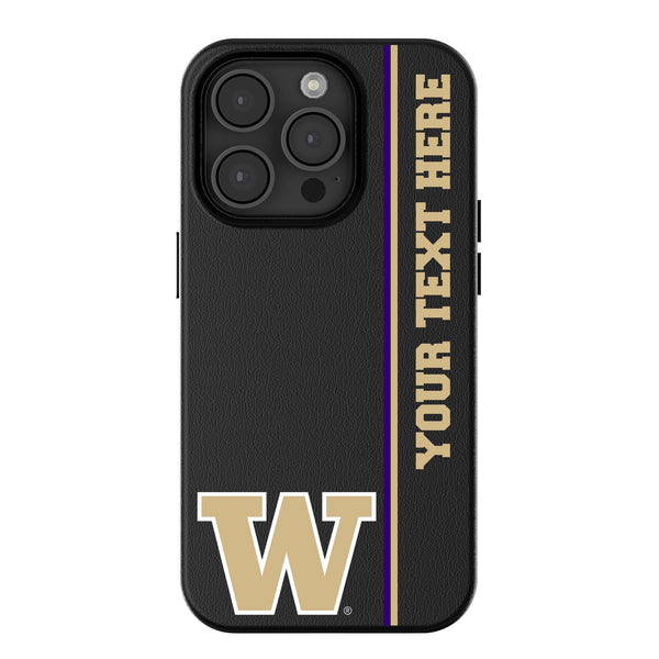 University of Washington Huskies Personalized Sidebard iPhone MagSafe Compatible Phone Case for Apple iPhone