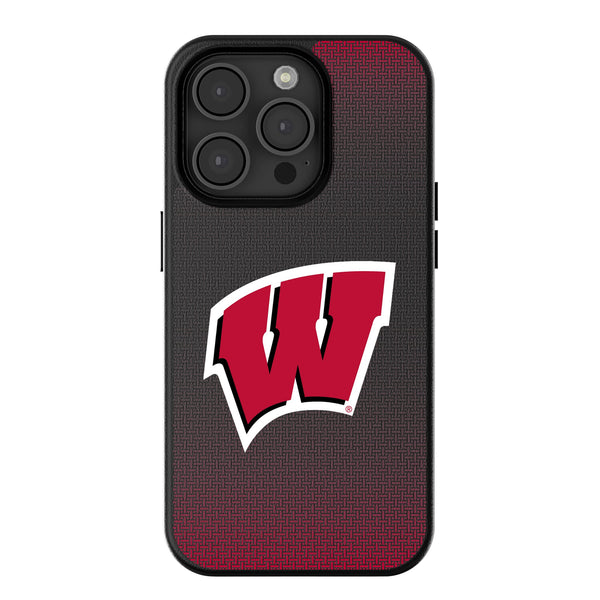 University of Wisconsin Badgers Linen iPhone MagSafe Compatible Phone Case for Apple iPhone