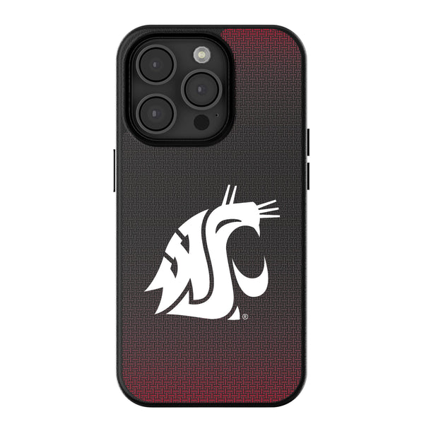 Washington State University Cougars Linen iPhone MagSafe Compatible Phone Case for Apple iPhone