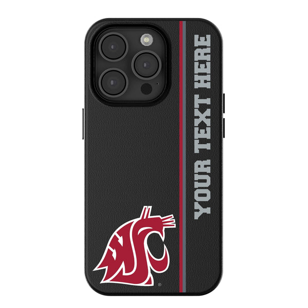 Washington State University Cougars Personalized Sidebard iPhone MagSafe Compatible Phone Case for Apple iPhone