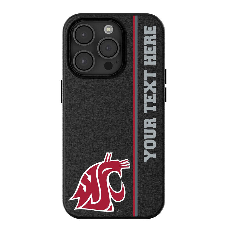 Washington State University Cougars Personalized Sidebard iPhone MagSafe Compatible Phone Case for Apple iPhone
