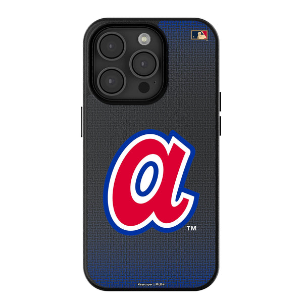 Atlanta Braves 1972-1980 - Cooperstown Collection Linen iPhone MagSafe Compatible Phone Case for Apple iPhone