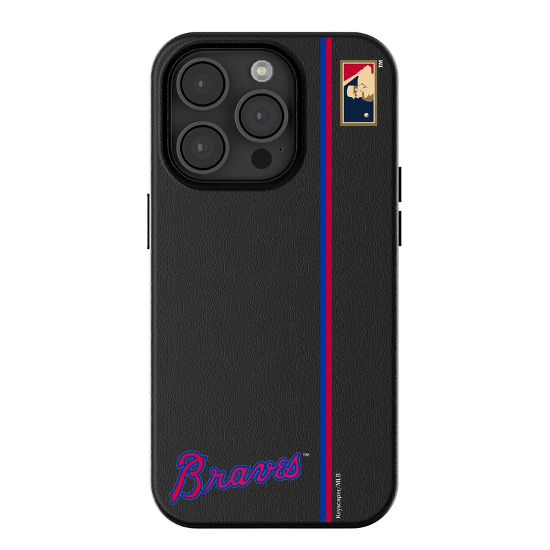 Atlanta Braves Home 2012 - Cooperstown Collection Sidebar iPhone MagSafe Compatible Phone Case for Apple iPhone