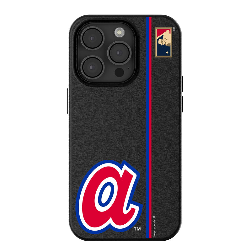 Atlanta Braves 1972-1980 - Cooperstown Collection Sidebar iPhone MagSafe Compatible Phone Case for Apple iPhone