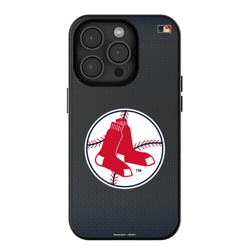 Boston Red Sox 1970-1975 - Cooperstown Collection Linen iPhone MagSafe Compatible Phone Case for Apple iPhone
