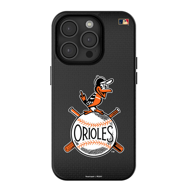 Baltimore Orioles 1954-1963 - Cooperstown Collection Linen iPhone MagSafe Compatible Phone Case for Apple iPhone