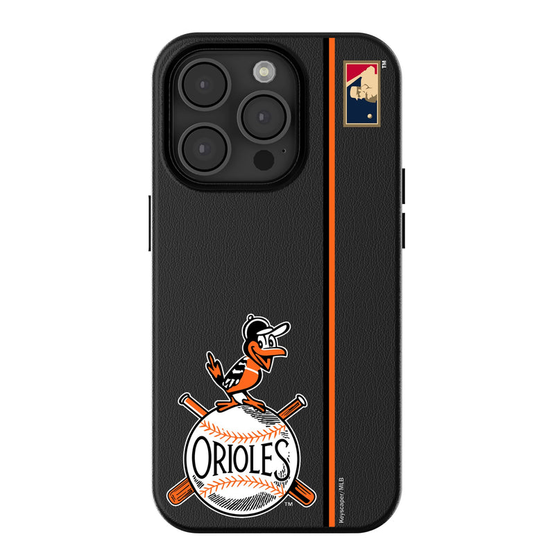 Baltimore Orioles 1954-1963 - Cooperstown Collection Sidebar iPhone MagSafe Compatible Phone Case for Apple iPhone