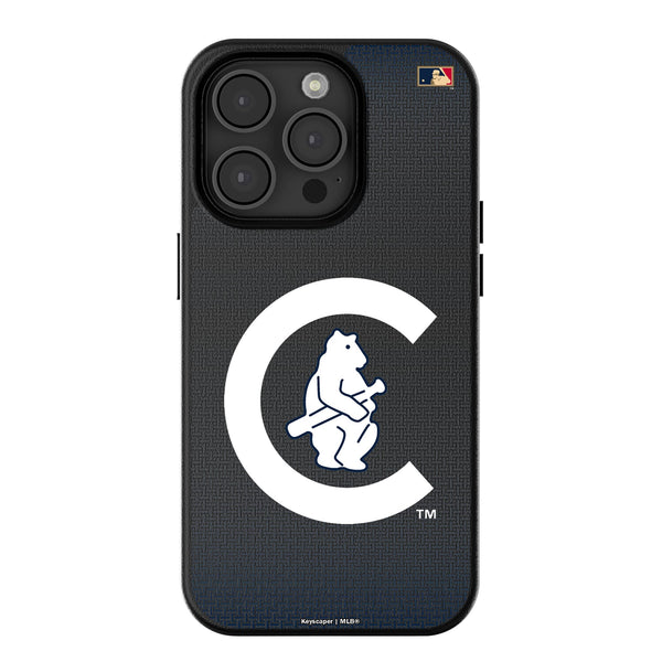 Chicago Cubs 1911-1912 - Cooperstown Collection Linen iPhone MagSafe Compatible Phone Case for Apple iPhone