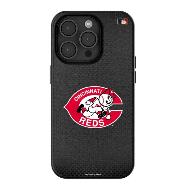 Cincinnati Reds 1974-1992 - Cooperstown Collection Linen iPhone MagSafe Compatible Phone Case for Apple iPhone