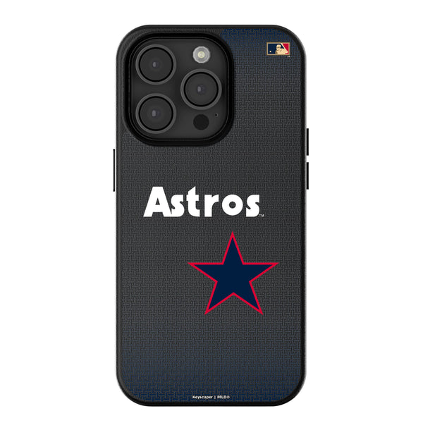 Houston Astros 1975-1981 - Cooperstown Collection Linen iPhone MagSafe Compatible Phone Case for Apple iPhone