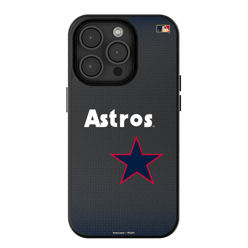 Houston Astros 1975-1981 - Cooperstown Collection Linen iPhone MagSafe Compatible Phone Case for Apple iPhone