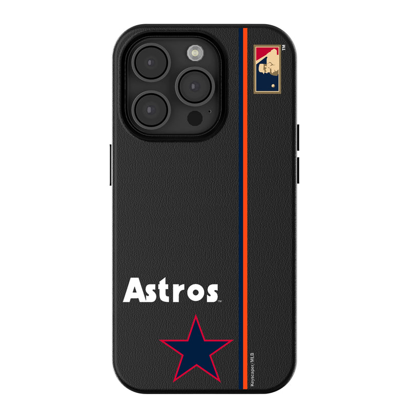 Houston Astros 1975-1981 - Cooperstown Collection Sidebar iPhone MagSafe Compatible Phone Case for Apple iPhone