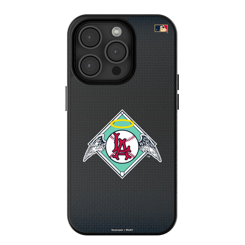 LA Angels 1961-1965 - Cooperstown Collection Linen iPhone MagSafe Compatible Phone Case for Apple iPhone