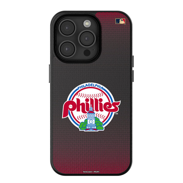 Philadelphia Phillies 1984-1991 - Cooperstown Collection Linen iPhone MagSafe Compatible Phone Case for Apple iPhone