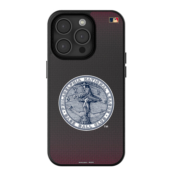 Philadelphia Phillies 1915-1943 - Cooperstown Collection Linen iPhone MagSafe Compatible Phone Case for Apple iPhone